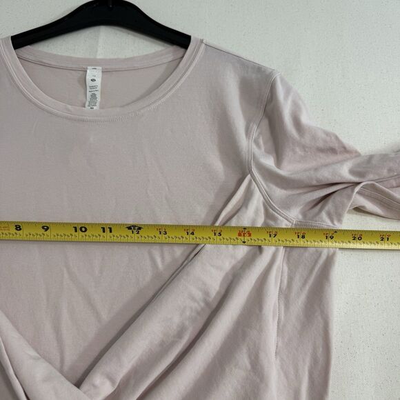 Lululemon “Gather And Grow” Long-Sleeve Feather Pink Size 12 $80 - Picture 7 of 10
